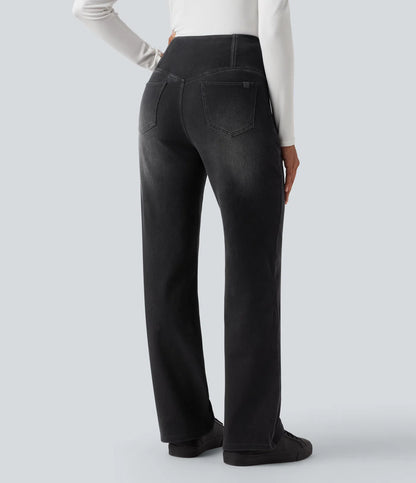 Jean Taille Haute Sculptant – Maintien Doux & Confort Absolu